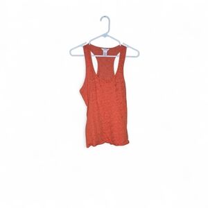 Candie's Vibrant Orange Lace Tank Top